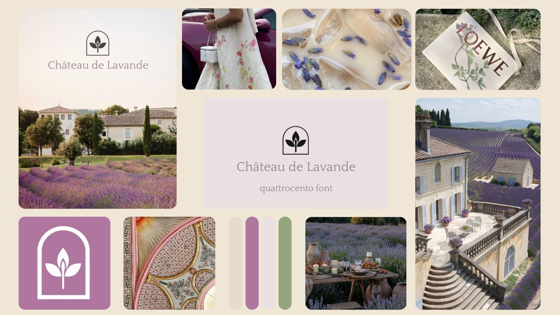 The primary goal of this project was to create a refined brand identity for Château de Lavande, a luxury boutique retreat set in Provence. The identity needed to reflect the elegance of a French château while capturing the unique concept of the hotel, inspired by the region’s lavender fields. It aimed to convey a sense of calm, slow living, and understated luxury.