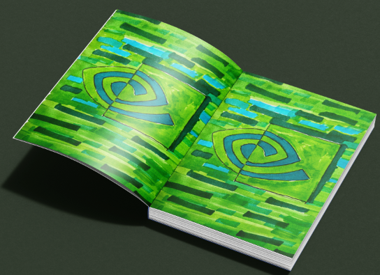 Endpapers Of Children's Book About Jensen Huang