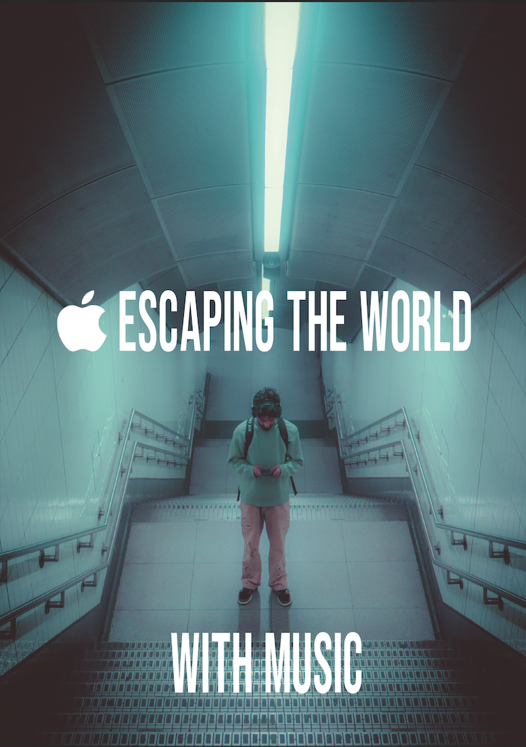 Headphones Advertisement