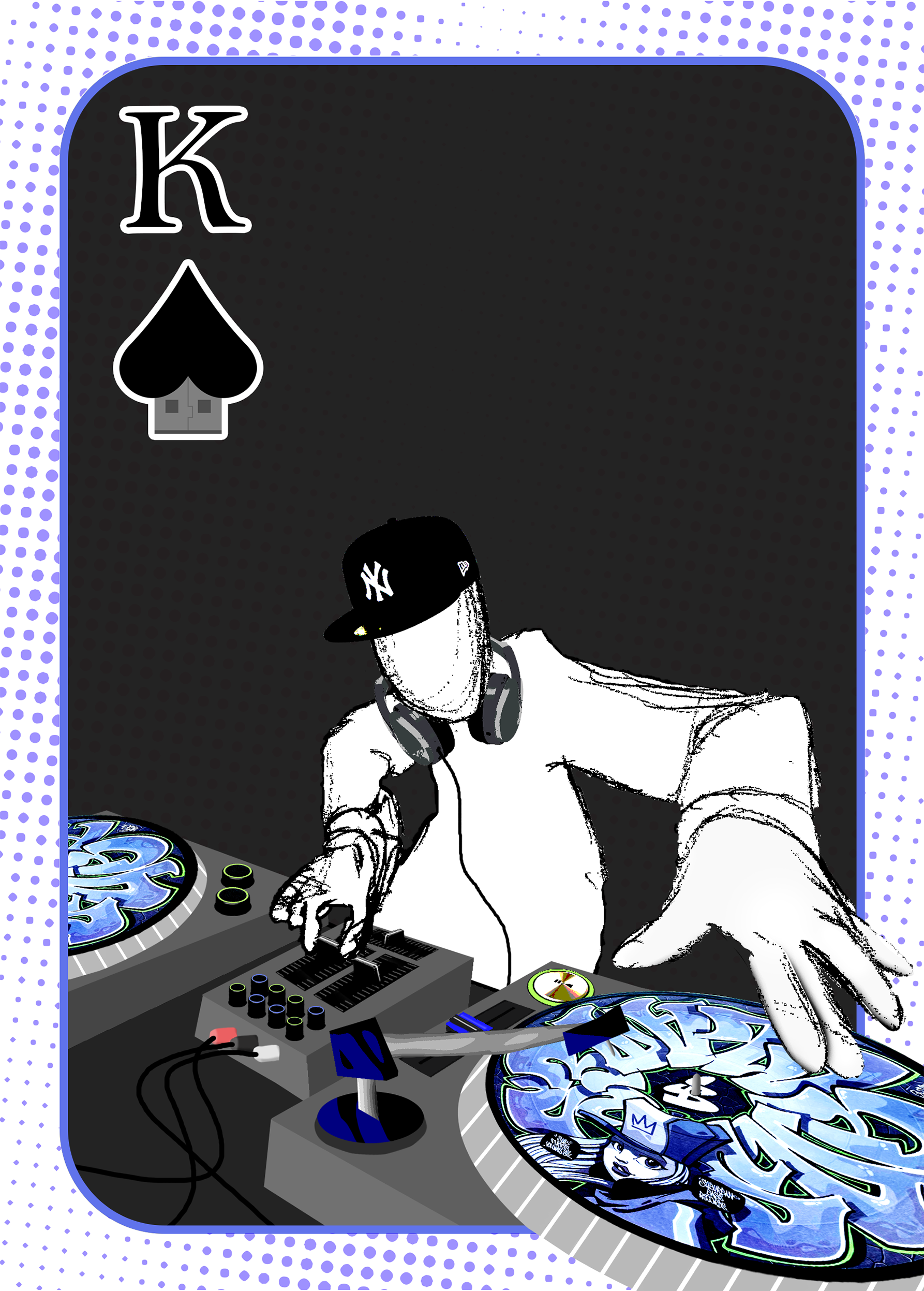 Playing Card King Of Spades Design