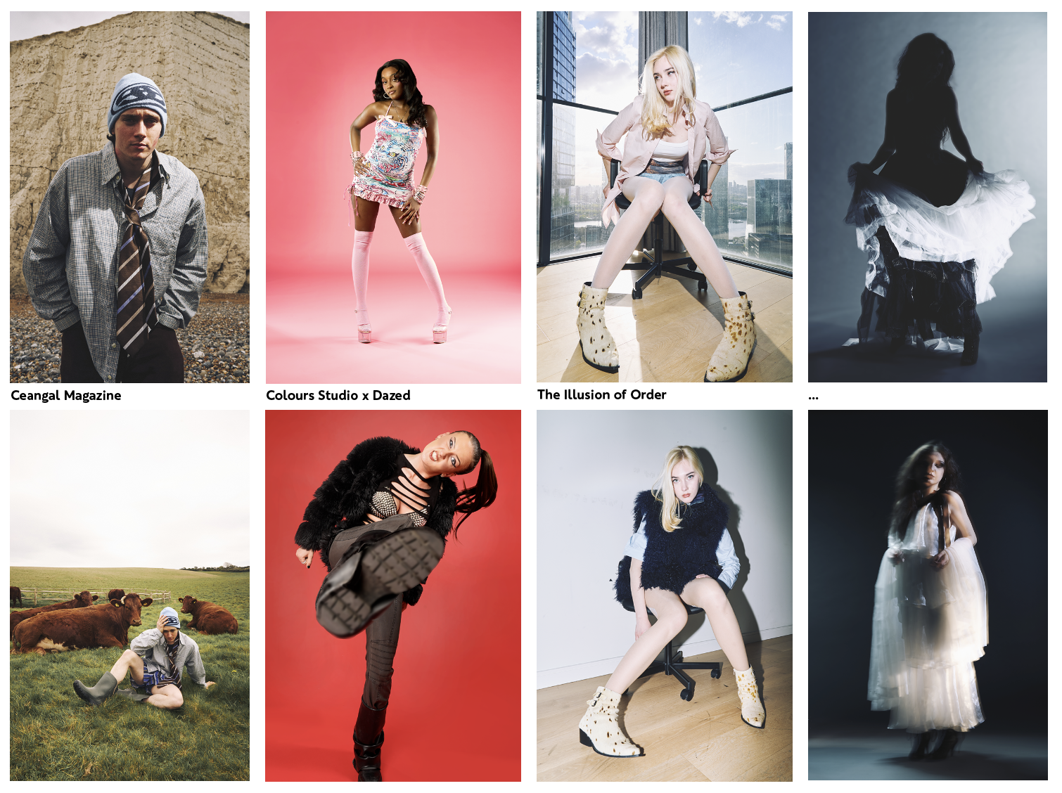 Some collaborative shoots from Final Major Project submission.