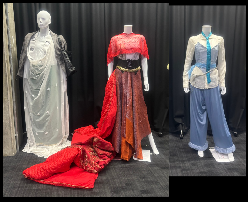 With a partner, Harghandiwal designed these three looks for the concept “Jewelled Figure”.