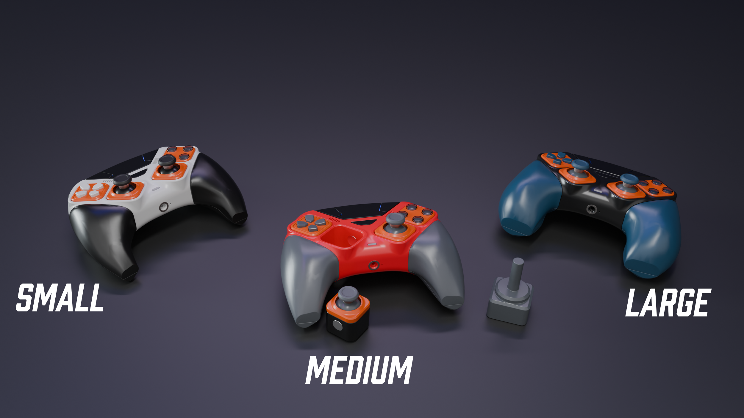 The concept behind this controller is to prioritise comfort and adaptability, allowing users to tailor the device to their preferences through interchangeable grip sizes, modular buttons, and customisable thumbsticks.
This approach enhances ergonomics and personalisation, creating a more responsive and comfortable gaming experience that can be adjusted to suit different play styles.