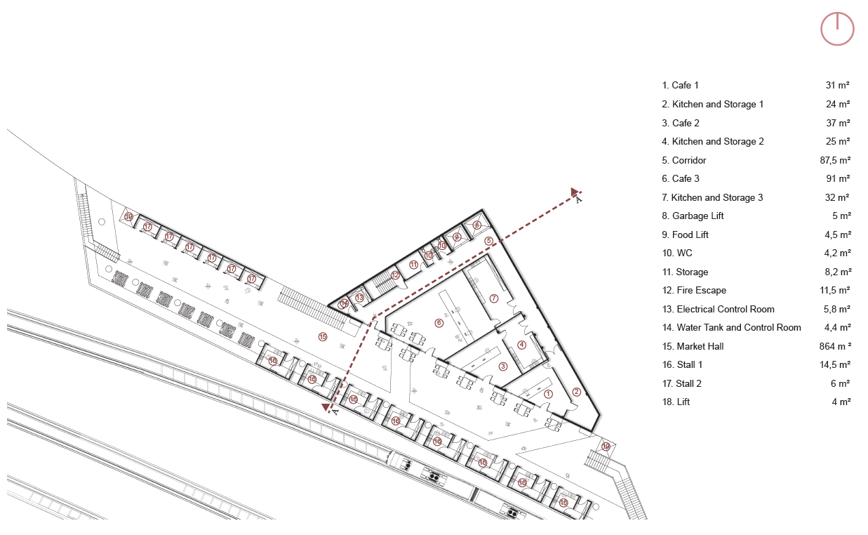Farmer's Market - Lower Ground Floor Plan