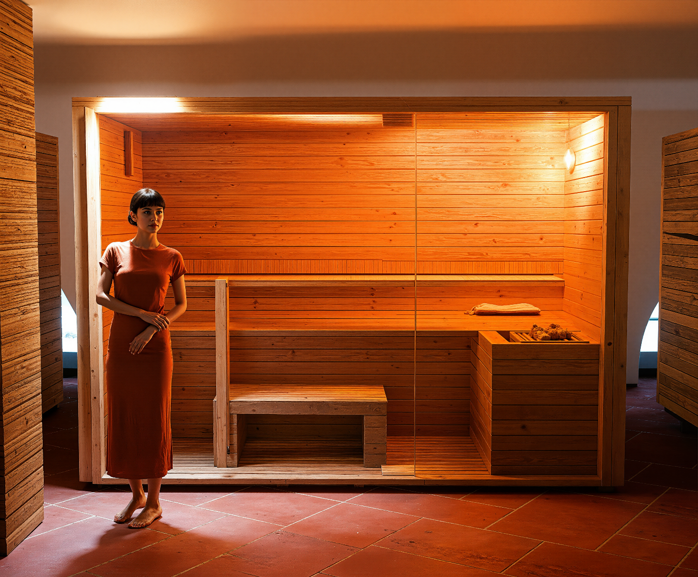 Finnish Sauna accessible as part of the Bathhouse Facility