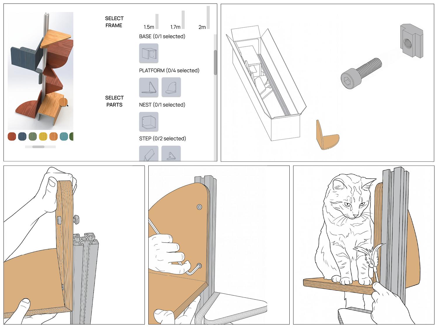 Build your frame online. Assemble at home.