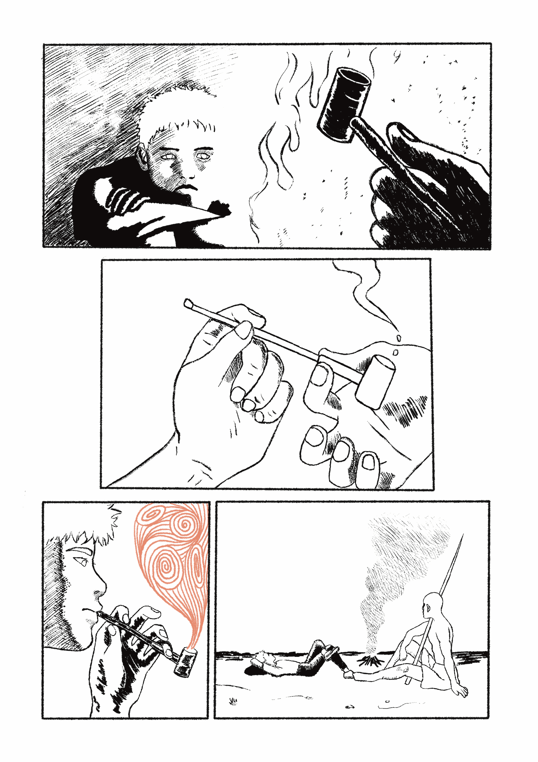Page 10 of a 16 page comic for Hartley's Final Major Project.