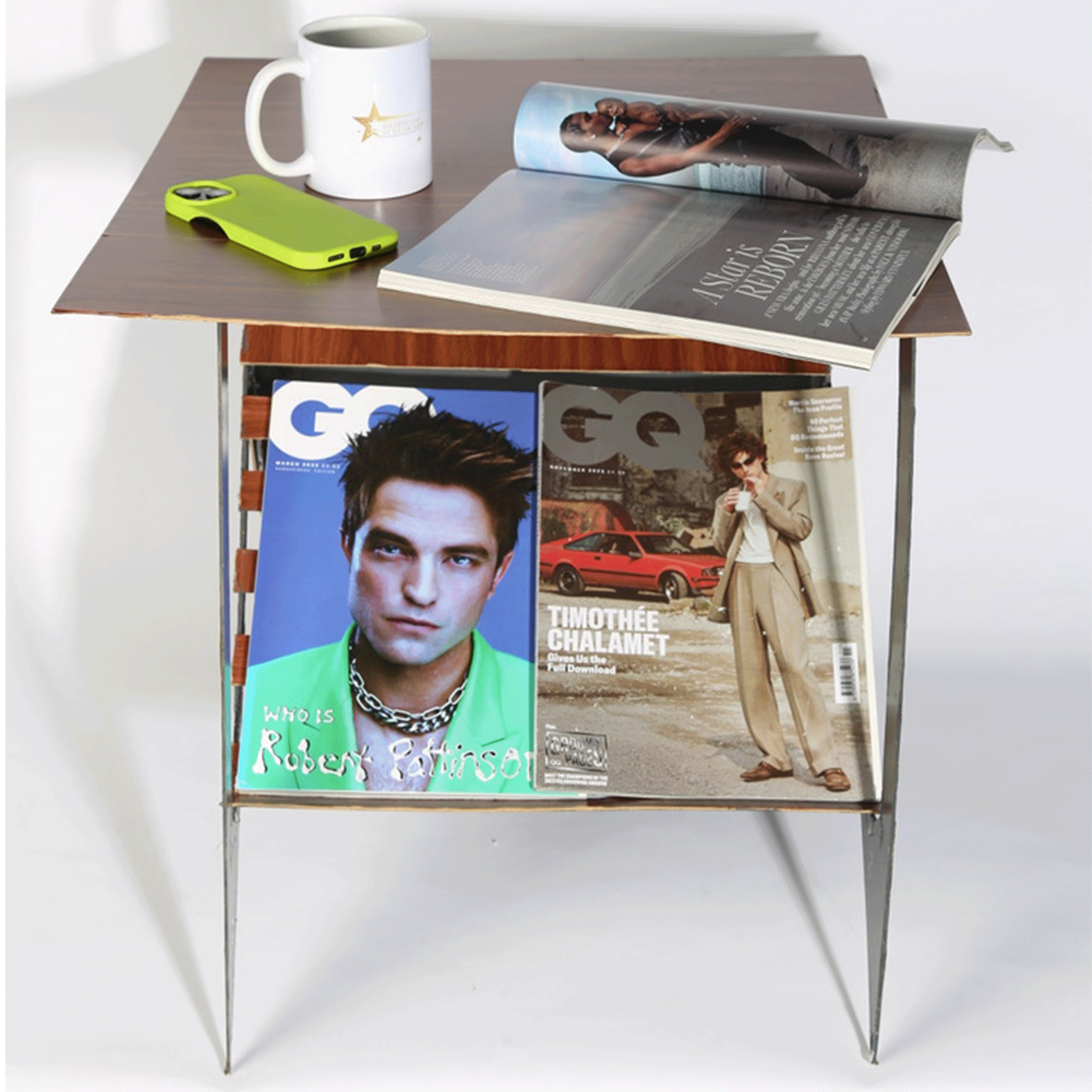 Minimalist And Mid Century Inspired Magazine Table