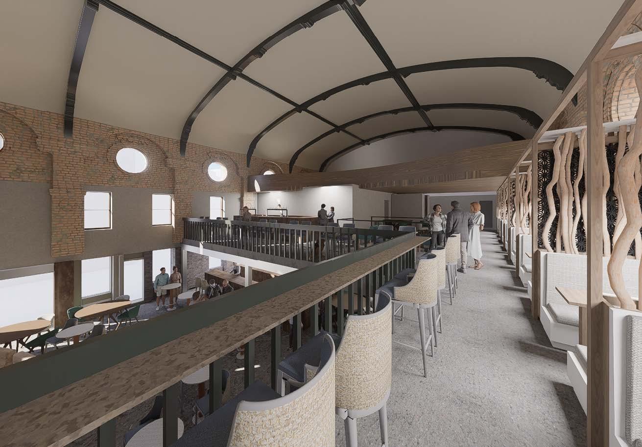 View of mezzanine seating